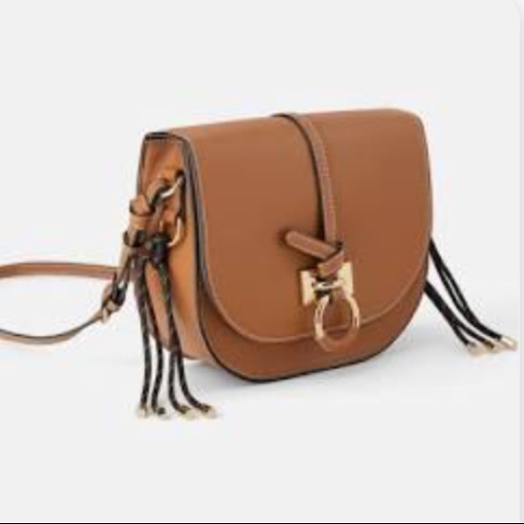 Zara Handbags - Zara semicircular crossbody bag